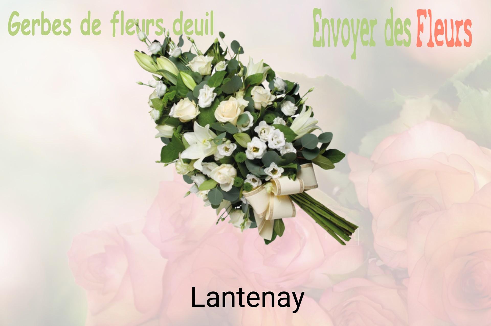 Gerbe de fleurs de deuil livrée à Lantenay